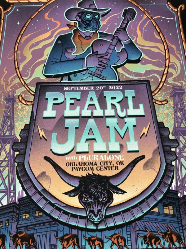 Pearl Jam - Tour Poster 9/20/2022 Paycom Center Oaklahoma, OK