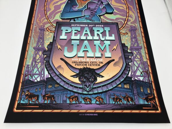 Pearl Jam - Tour Poster 9/20/2022 Paycom Center Oaklahoma, OK - Image 3