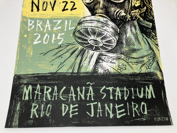 Pear Jam - Tour Poster 11/22/2015 Maracana Stadium Rio De Janeiro, Brazil - Image 3