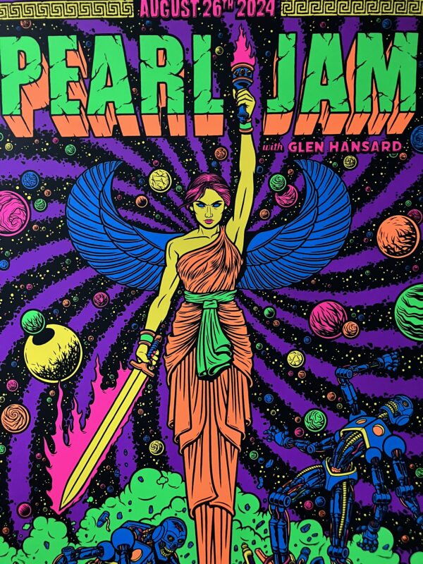 Pearl Jam - Noblesville, IN August 26, 2024 Limited Dark MatterTour Poster Artist Brian Romero - Image 2