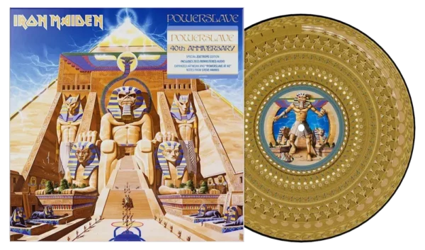 Iron Maiden - Powerslave Limited 40th Anniversary Edition Gold Zoetrope Vinyl