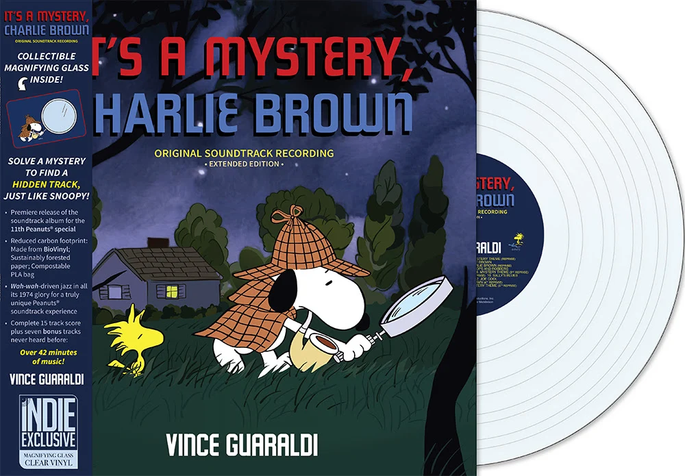 Guaraldi, Vince - It's a Mystery, Charlie Brown (Indie Exclusive, Clear Vinyl, Remastered, Restored) Available 8-21-26